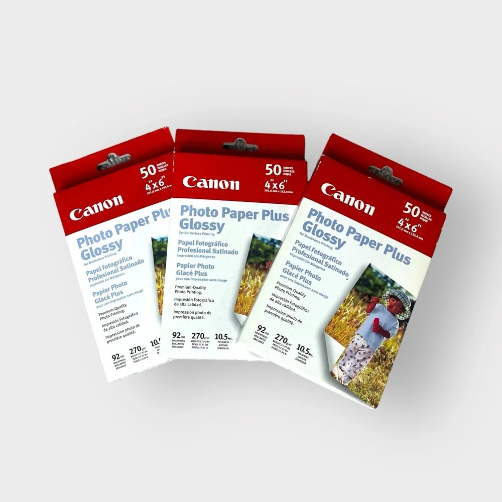 Canon Photo Paper Plus Glossy New Old Stock - 3 Pack Bundle